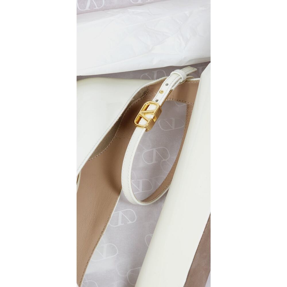 VALENTINO GARAVANI Leather Pump Shoes US10 VLogo . - Picture 11 of 16